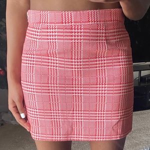 Red & White Mini Skirt